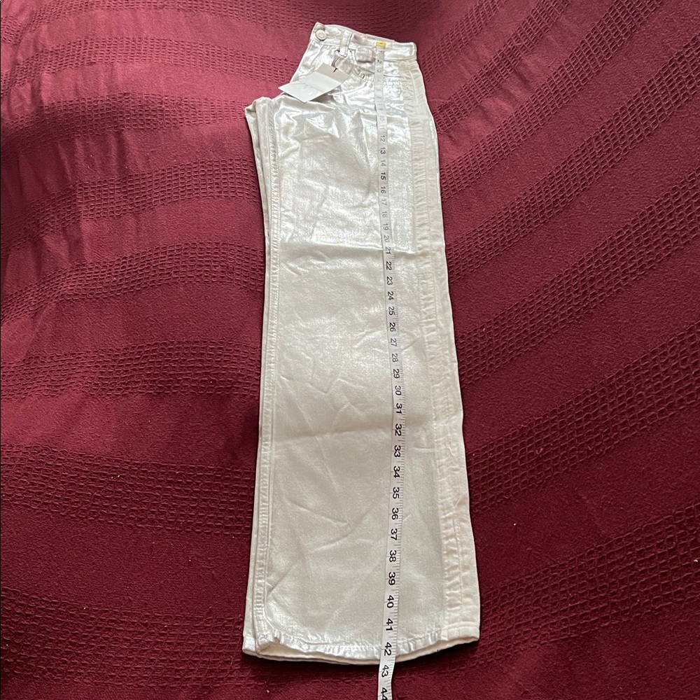 Zara Silver Washed Pants - Picture 6 of 7